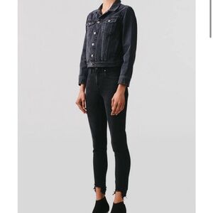 AGOLDE Sophie mid rise skinny ankle jeans